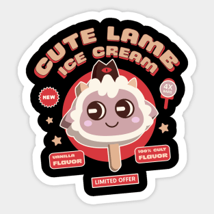 Lamb Ice Cream Sticker